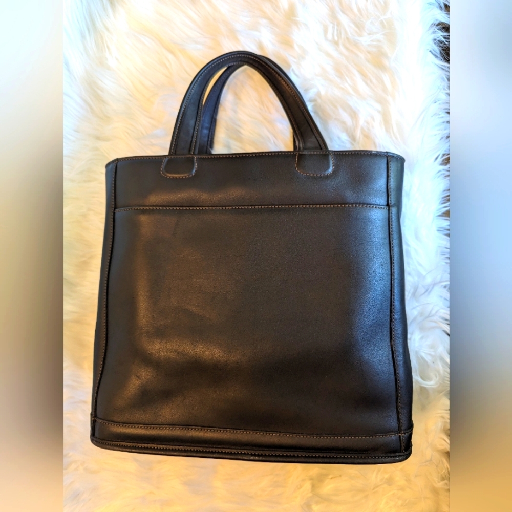 Vintage Coach Bleecker Book Tote/Laptop Bag Black Made in USA